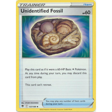  Pokemon Singles Astral Radiance Unidentified Fossil - 157/189 - Uncommon