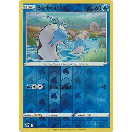 Barboach - 035/189 - Common Reverse Holo Sword & Shield: Astral Radiance Single Card