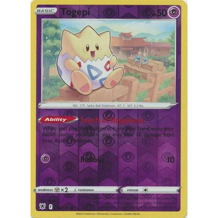 Togepi - 055/189 - Common Reverse Holo Sword & Shield: Astral Radiance Single Card