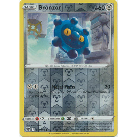 Bronzor - 111/189 - Common Reverse Holo Sword & Shield: Astral Radiance Single Card