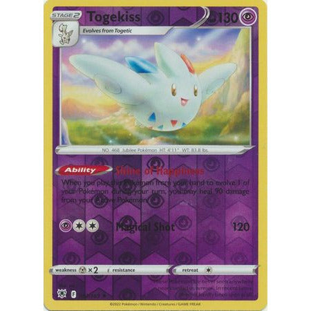 Togekiss - 057/189 - Holo Rare Reverse Holoe Sword & Shield: Astral Radiance Single Card