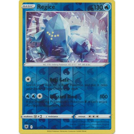 Regice - 037/189 - Rare Reverse Holo Sword & Shield: Astral Radiance Single Card