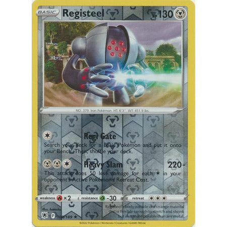 Registeel - 108/189 - Rare Reverse Holo Sword & Shield: Astral Radiance Single Card