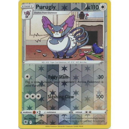 Purugly - 128/189 - Uncommon Reverse Holo Sword & Shield: Astral Radiance Singles  Pokemon Kort og andre samlekort Pokegal.no Single Pokemonkort fra  Pokemon Astral Radiance Serien 2022
