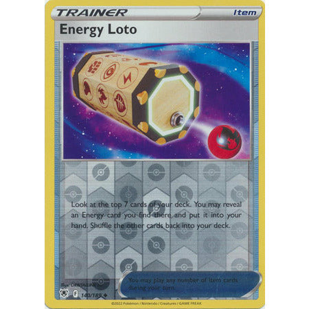 Pokemon Kort Singles Astral Radiance -Energy Loto - 140/189 - Uncommon Reverse Holo
