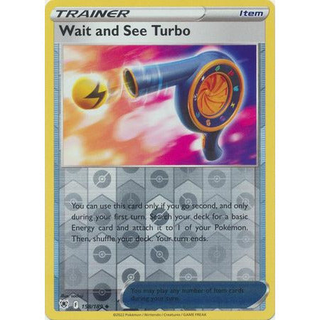  Pokemon Singles Astral Radiance Wait and See Turbo - 158/189 - Uncommon Reverse Holo