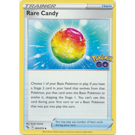 Pokemon Kort - Pokemon Go singles Rare Candy - 069/078 - Uncommon  - PokeGal.no