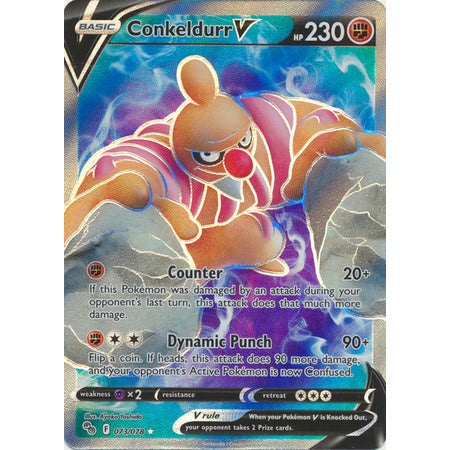 Pokemon Kort - Pokemon Go singles Conkeldurr V - 073/078 - Full Art Ultra Rare  - PokeGal.no