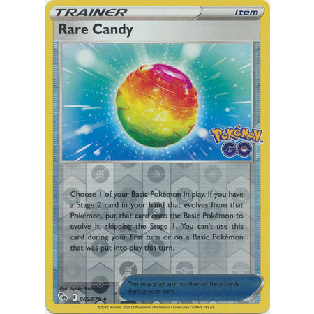 Pokemon Kort - Pokemon Go singles Rare Candy - 069/078 - Uncommon Reverse Holo  - PokeGal.no