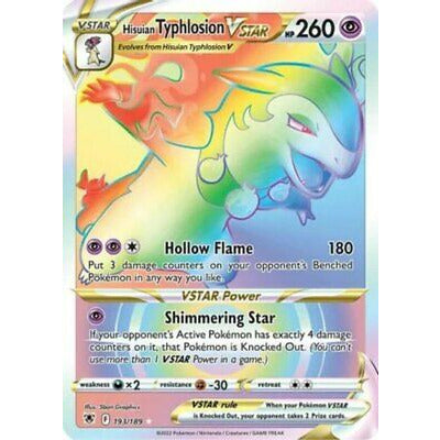 Pokemon Singles Astra Radiance Hisuian Typhlosion VSTAR 193/189