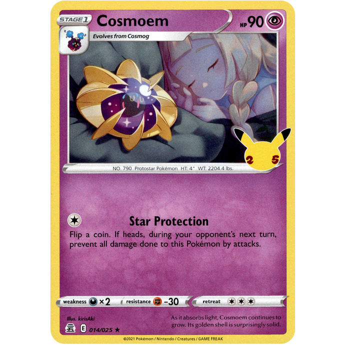 Pokemon 25th Celebration Cosmoem Holo