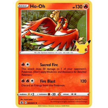 Pokemon 25th Celebration Ho-oh