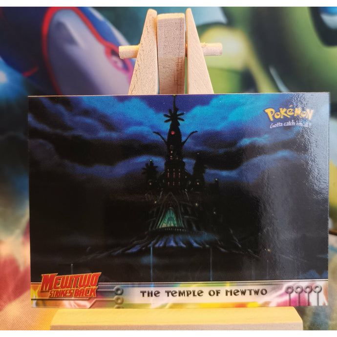 Pokemon Topps #18 Mewtwo Strikes Back - The Temple Of Mewtwo