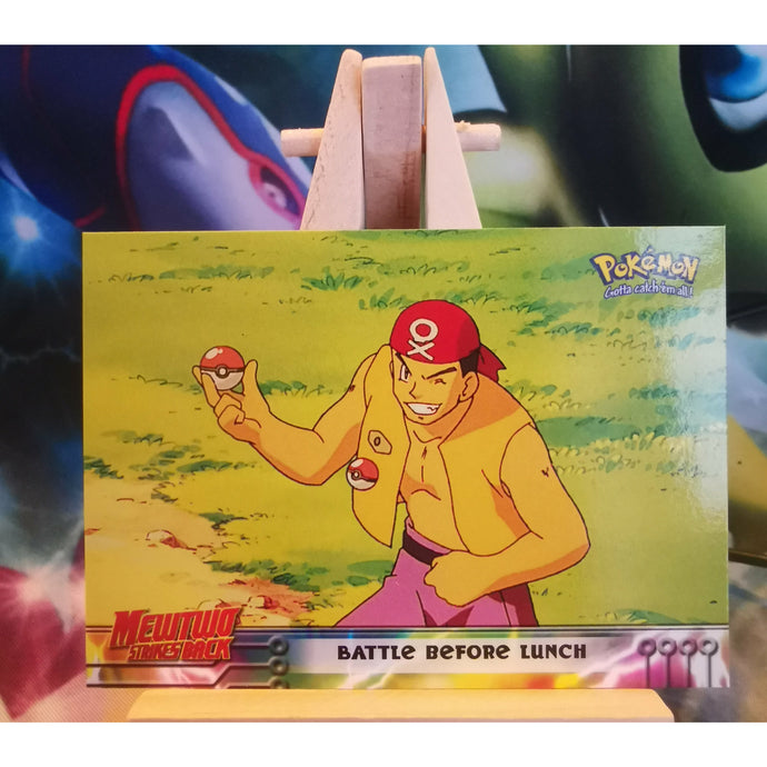 Pokemon Topps #10 Mewtwo Strikes Back - Bsttle Before Lunch