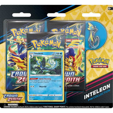 Pokemon Crown Zenith Pin Blister -  Inteleon - PokeGal.no
