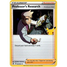 Pokemon 25th Celebration professors Research